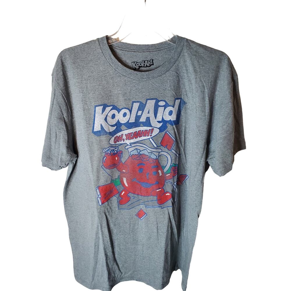 Kool-Aid Heather Gray Kool Aid Man Tee, Large
